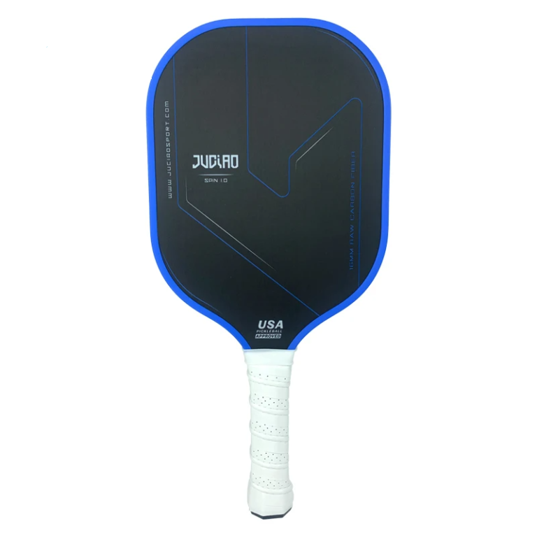 Approved Thermoformed Unibody T700 Raw Carbon Fiber Pickleball Paddle Spin Textured Surface With Foam Edge