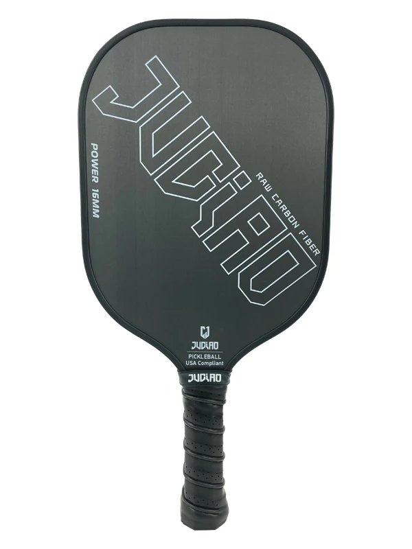 Thermoformed T700 Raw Carbon Fiber Pickleball Paddle Spin Textured Surface With Foam Edge Ergonomic Grip