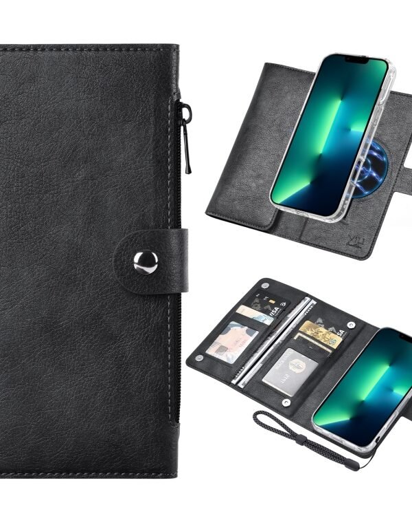 ViLi GVS-C Series MagSafe Magnetic RFID Leather Flip Phone Case, For iPhone 13 Pro Max, For iPhone 13 Pro, For iPhone 13