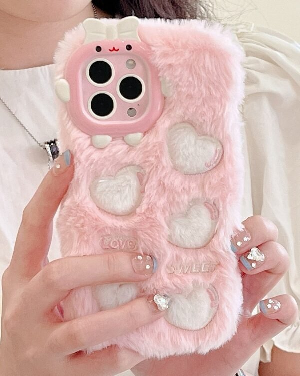 Embroidered Plush TPU Phone Case, For iPhone 12 Pro