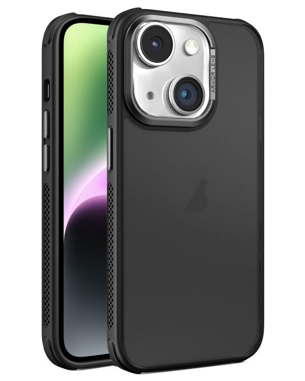 Hardware Side Cooling Skin Feel Frosted Metal Lens Frame Phone Case, For iPhone 14, For iPhone 14 Pro, For iPhone 14 Pro Max