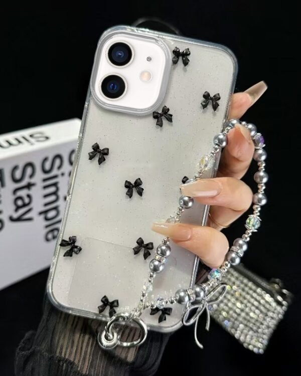 Little Fresh Bow Bracelet Chain TPU Phone Case, For iPhone 11
