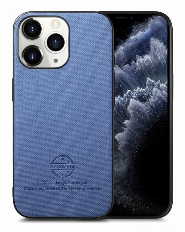 Twill Fabric Leather Skin Back Phone Case, For iPhone 11 Pro, For iPhone X / XS
